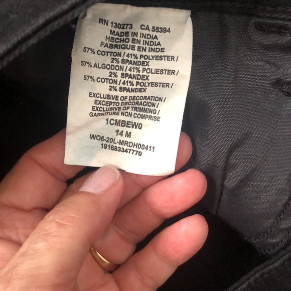 Lee Black Regular Fit Mid Rise Boot Cut Jeans Sz 14 - Picture 4 of 9